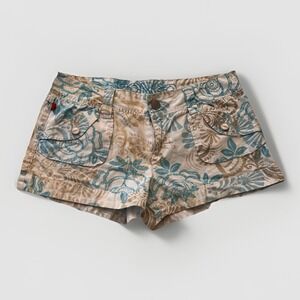 3/$25 Sale! Bongo Juniors Shorts Size 11 Bright Floral Print‎ Summer Casual 2.5"